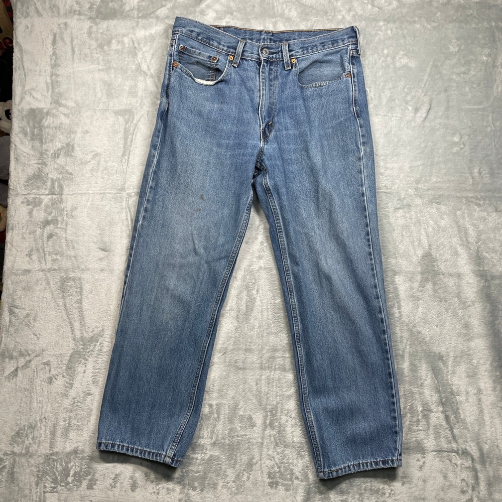 Levi‎ Strauss & Co 550 Mens Jeans Blue Medium Wash Relaxed Fit Size 34x30